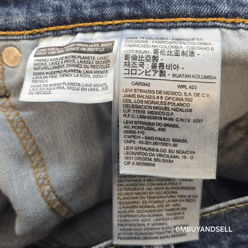Levi's 559‎ Relaxed Straight Jeans 40x30 Medium Wash Lot of 2